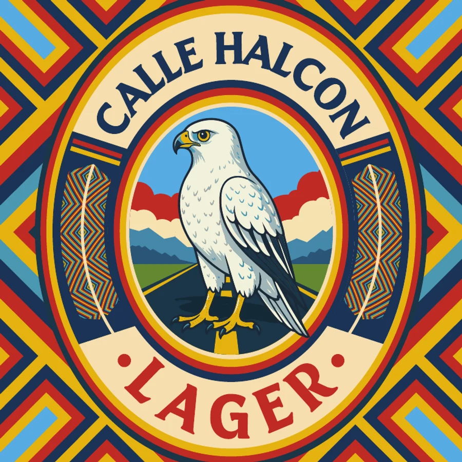Medallón de Calle Halcón Lager