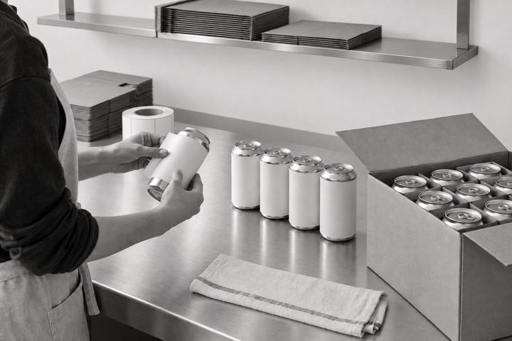 Etiquetado y empaque de bebidas de marca blanca