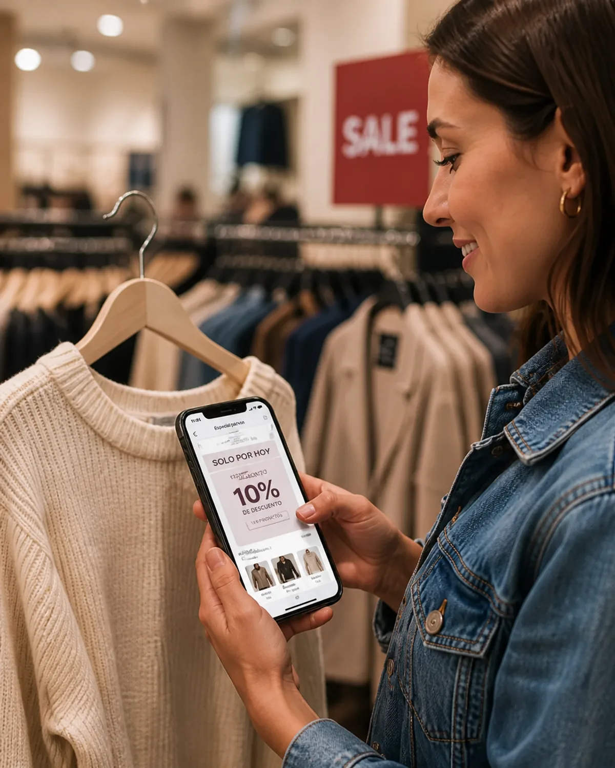 Concepto de promoción personalizada para shopper marketing