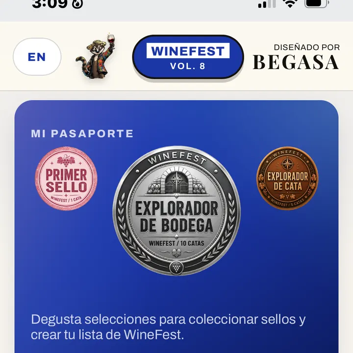 Pasaporte digital de WineFest